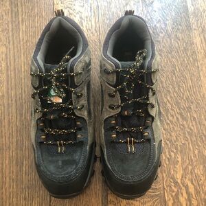 Timberland PRO Gray and Black Men's Work Boots with Orange Accents